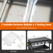 Costway 4 Burner Propane Gas Grill 60000BTU Foldable Outdoor Griddle Station w/ Wheels