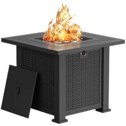 Devoko 28" Square 50000 BTU Propane Fire Pit Table