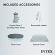 Intex 15 Foot x 42 Inch Prism Frame Above Ground Swimming Pool Set with Filter