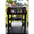 NUUK Three-Shelf Movable Outdoor Dining Cart Table, 20" x 32" NSF Stainless Steel Commercial Multifunctional Prep Worktable on Wheels
