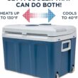 Ivation Electric Portable 45 L Cooler & Warmer W/ Wheels & Handle, for Travels