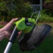 Earthwise LST02010 10" Cordless Electric 20-Volt Grass String Trimmer (2Ah Battery and Charger Included)