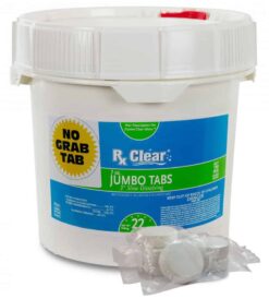 Rx Clear No Grab Tab 3" Chlorine Tabs with Water Soluble Wrapper - 22 lbs