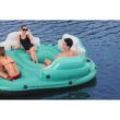 Bestway - Hydro-Force 9’6” Sunny Lounge 5-Person Inflatable Island Blue Adult
