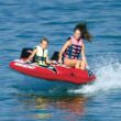 AIRHEAD AHVI-F2 Viper 2 Double Rider Cockpit Inflatable Towable Lake Water Tube