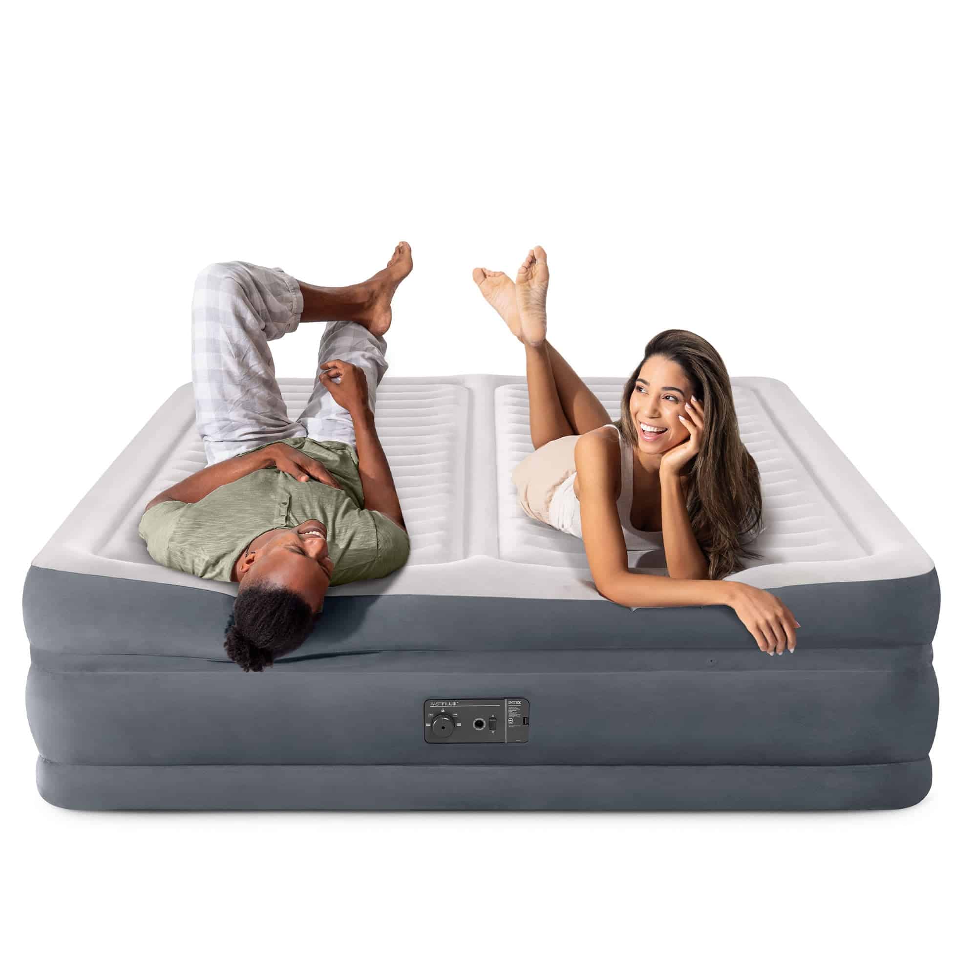 Intex 64953E Deluxe Dual Zone 22" King Air Mattress with Built In Air Pump Intex 64953E Deluxe Dual Zone 22" King Air Mattress with Built In Air Pump - Image 5