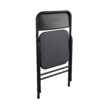 COSCO Premium 5-Piece Fabric Folding Chair & Classic 34"Vinyl Card Table Set, Black COSCO Premium 5-Piece Fabric Folding Chair & Classic 34"Vinyl Card Table Set, Black