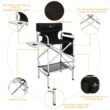 Omysalon 2 PCS 31" Tall Upgraded Director Makeup Artist Chair, Aluminum Frame Supports 300 lbs, Folding Portable,33.8" L x 19.2" W x 45.6" H