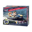 AquaPro Heavy Duty Nylon Deck Style Towable 2 Person Rider, Yellow & Blue