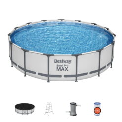 Bestway Steel Pro MAX 15' x 42" Round Above Ground Swimming Pool Set