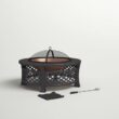 Adriana 20.5'' H x 32'' W Steel Wood Burning Outdoor Fire Pit