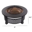 Adriana 20.5'' H x 32'' W Steel Wood Burning Outdoor Fire Pit