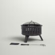 Adriel 26'' W Steel Wood Burning Outdoor Fire Pit
