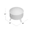 Adriel 26'' W Steel Wood Burning Outdoor Fire Pit