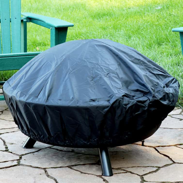 George Oliver Jahidul Crossweave 36" Round Wood-Burning Steel Outdoor Fire Pit with Screen George Oliver Jahidul Crossweave 36" Round Wood-Burning Steel Outdoor Fire Pit with Screen - Image 10