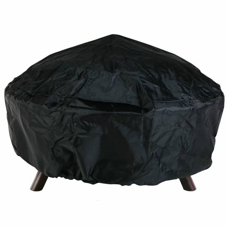 George Oliver Jahidul Crossweave 36" Round Wood-Burning Steel Outdoor Fire Pit with Screen George Oliver Jahidul Crossweave 36" Round Wood-Burning Steel Outdoor Fire Pit with Screen - Image 12