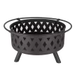 George Oliver Jameira 32-Inch Round Outdoor Wood Burning Firepit with Screen, Poker, and Cover George Oliver Jameira 32-Inch Round Outdoor Wood Burning Firepit with Screen, Poker, and Cover