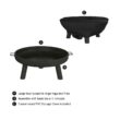 Janke 13.5'' H x 27.55'' W Steel Wood Burning Outdoor Fire Pit