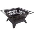 Janssen 27'' H x 32'' W Steel Wood Burning Outdoor Fire Pit with Lid