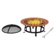 Janzen 20'' H x 30'' W Steel Wood Burning Outdoor Fire Pit with Lid