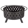 Janzen 20'' H x 30'' W Steel Wood Burning Outdoor Fire Pit with Lid