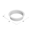 Arlmont & Co. Hickman Heavy-Duty Round Steel Fire Pit Ring Insert