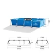 Intex Rectangular Frame Above Ground Swimming Pool, Size: 14' 9" L x 7' 3" W x 33" H