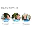Intex Rectangular Frame Above Ground Swimming Pool, Size: 14' 9" L x 7' 3" W x 33" H