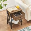 Trent Austin Design Perna Steel Nightstand (Set of 2) - Brown