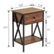 Trent Austin Design Perna Steel Nightstand (Set of 2) - Brown
