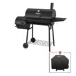 Royal Gourmet 30" Barrel Charcoal Grill with Smoker, Side Table and Cover Royal Gourmet 30" Barrel Charcoal Grill with Smoker, Side Table and Cover