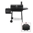 Royal Gourmet 30" Barrel Charcoal Grill with Smoker, Side Table and Cover Royal Gourmet 30" Barrel Charcoal Grill with Smoker, Side Table and Cover