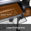 Sophia & William Portable BBQ Charcoal Grill with Offset Smoker, Black Sophia & William Portable BBQ Charcoal Grill with Offset Smoker, Black