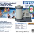 Intex 2500 GPH Swimming Pool Filter Pump + Replacement Filter Cartridge (3 Pack)
