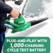 KIMO Electric Leaf Blower - 20V Leaf Blower Cordless with Battery & Charger, Battery Leaf Blower