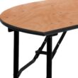 Flash Furniture 4-Foot Half-Round Wood Folding Banquet Table Flash Furniture 4-Foot Half-Round Wood Folding Banquet Table