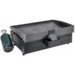 Blackstone 1666 Heavy Duty Flat Top Grill Station with Knobs & Ignition, 22 Inch, Black