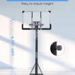 MaxKare Portable Basketball Hoop & Goal Basketball System Basketball Equipment Height Adjustable 7 Ft. 6 In. - 10 Ft. with 44 In. Indoor Outdoor