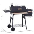 48" Steel Portable Backyard Charcoal BBQ Grill and Offset Smoker Combo Backyard 48" Steel Portable Backyard Charcoal BBQ Grill and Offset Smoker Combo Backyard
