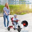 LALAHO Baby Trike, 5-in-1 Kids Stroller Tricycle, Red