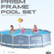 Intex 12 Feet x 30 Inches Prism Frame Above Ground Pool with 530 GPH Filter Pump
