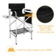 Omysalon 2 PCS 31" Tall Upgraded Director Makeup Artist Chair, Aluminum Frame Supports 300 lbs, Folding Portable,33.8" L x 19.2" W x 45.6" H