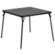 Flash Furniture 5 Piece Black Folding Card Table and Chair Set