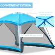 Outsunny 12' x 12' Screen House Room, 8 Person Camping Tent w/ Carry Bag and 4 Mesh Walls for Hiking, Backpacking, and Traveling, Easy Set Up Outsunny 12' x 12' Screen House Room, 8 Person Camping Tent w/ Carry Bag and 4 Mesh Walls for Hiking, Backpacking, and Traveling, Easy Set Up