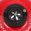 Ktaxon 13in Round Ceramic Charcoal Grill Portable BBQ Grill Smoker for Yard Red