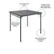 COSCO Premium 5-Piece Fabric Folding Chair & Classic 34"Vinyl Card Table Set, Black COSCO Premium 5-Piece Fabric Folding Chair & Classic 34"Vinyl Card Table Set, Black