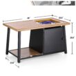 Sophia & William 50,000 BTU 46" Outdoor Rectangular Gas Fire Pit Table