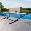 Vivere 180" Plastic and Steel Hammock Stand
