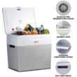 Koolatron P85 Iceless Electric Cooler Warmer 49L / 52 qt Portable Ice Chest Grey White