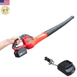Leaf Blower - 20V Leaf Blower Cordless with Battery & Charger, Electric Leaf Blower for Lawn Care, Battery Powered Leaf Blower Cordless Lightweight for Snow Blowing